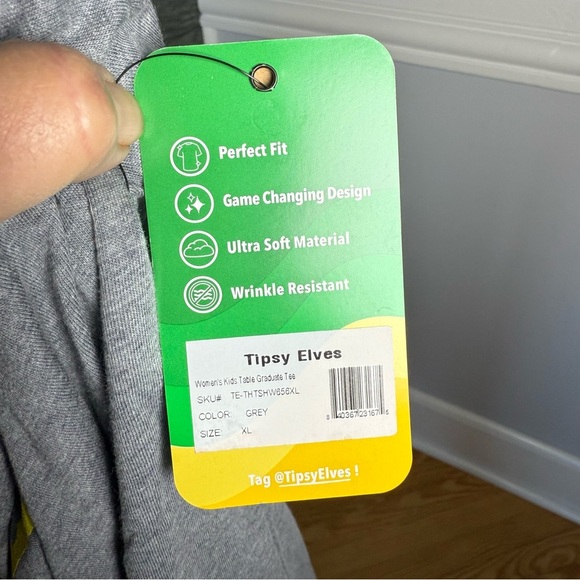 Tipsy Elves Women’s Tee Shirt Kids Table Graduate Thanksgiving Size XL NWT - Picture 8 of 9